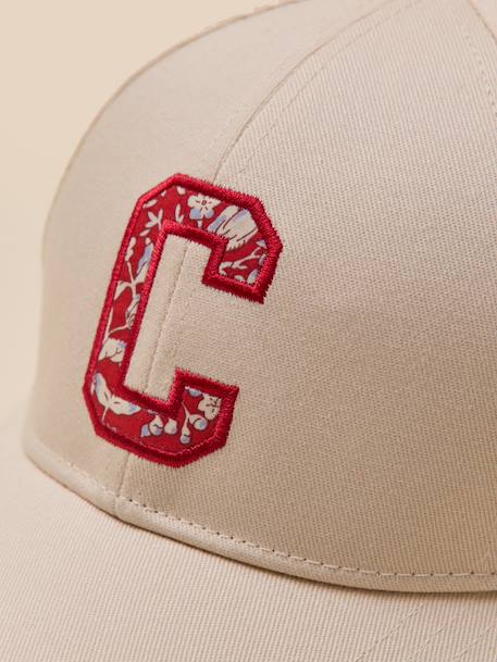 Casquette c en tissu liberty fille Ecru+Rose 2 - vertbaudet enfant 
