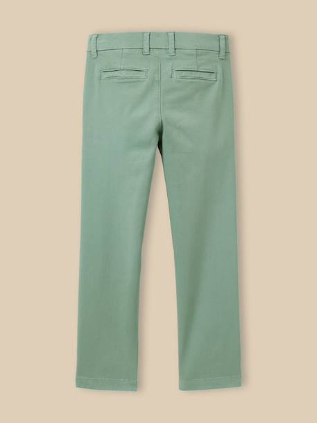 Chino light garçon Celadon+Indigo+Menthe+Orage+Rouge 2 - vertbaudet enfant 