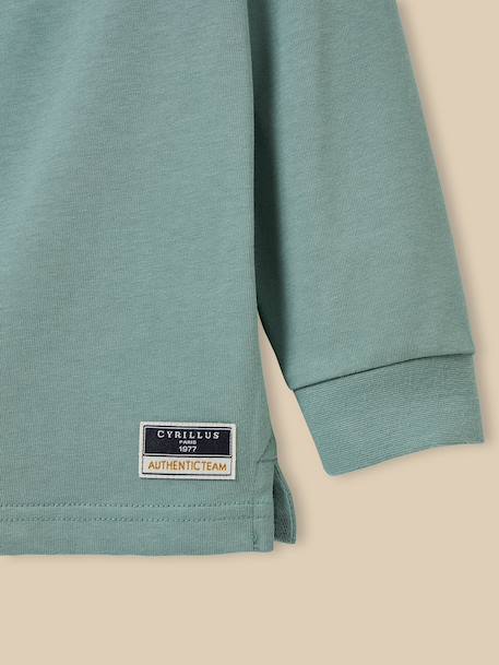 Polo-rugby garçon - coton biologique Celadon 2 - vertbaudet enfant 