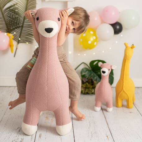 Lot 2 peluches cerfs coton Pink 2 - vertbaudet enfant 