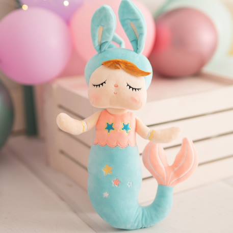 Poupée en tissu enfant sirène lapine Light blue 4 - vertbaudet enfant 