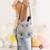 Sac bandoulière ourson en coton doux Blue 4 - vertbaudet enfant 