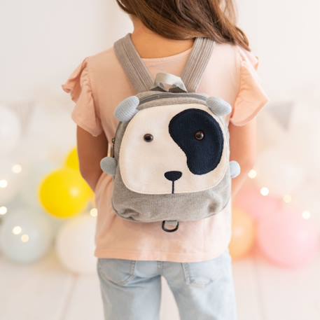Sac à dos chien en coton doux Grey and white-black 2 - vertbaudet enfant 