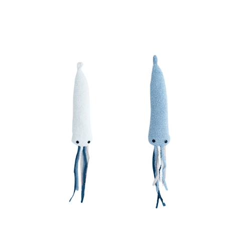 Lot 2 animaux océans en tissu doux Blue and white 1 - vertbaudet enfant 