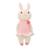 Poupée en tissu enfant lapine rose pastel White and pink 1 - vertbaudet enfant 