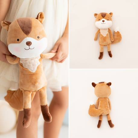 Poupée en tissu enfant renard brun doux Brown 6 - vertbaudet enfant 