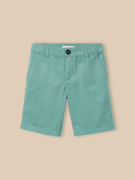 Bermuda chino garçon Bleu froid+Celadon+Ciel+Indigo+Menthe+Rouge+Sun 6 - vertbaudet enfant 
