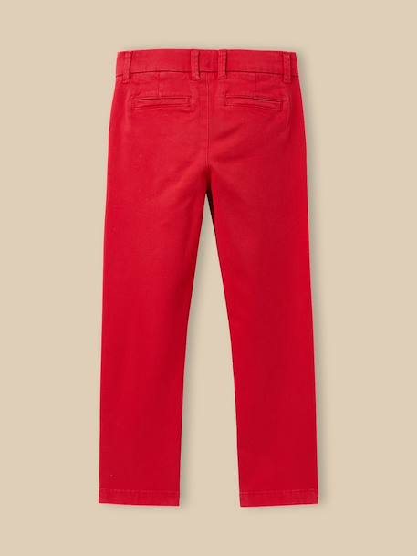 Chino light garçon Celadon+Indigo+Menthe+Orage+Rouge 13 - vertbaudet enfant 