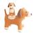 Lot 2 peluches chiens coton Brown 1 - vertbaudet enfant 