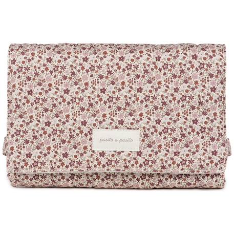 Tapis à langer cherry fleurs Mauve 1 - vertbaudet enfant 