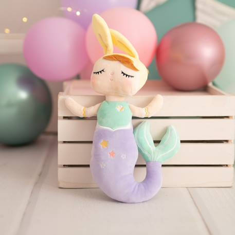 Poupée en tissu enfant sirène lapine Purple 4 - vertbaudet enfant 