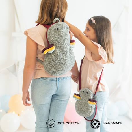 Sac à dos araignée en coton doux Grey 4 - vertbaudet enfant 