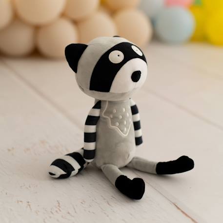 Poupée en tissu enfant raton laveur Grey and black 4 - vertbaudet enfant 