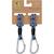 Lot de 2 crochets attaches poussettes noir bleu Beige+Bleu 8 - vertbaudet enfant 