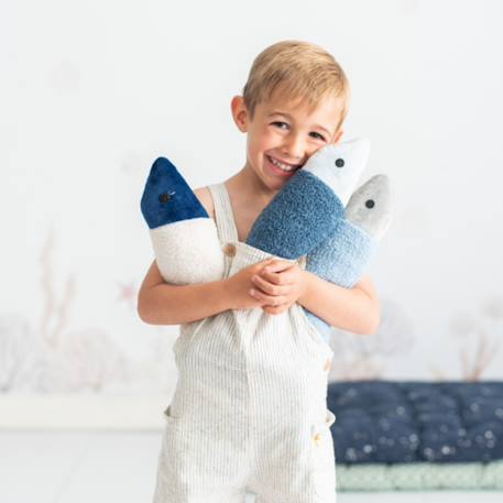 Lot 3 animaux océan béluga + poissons Dark blue 3 - vertbaudet enfant 