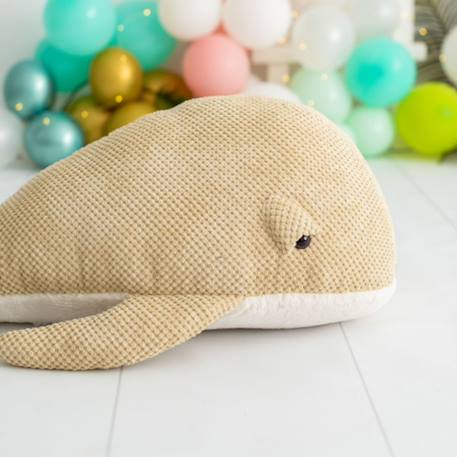 Grande peluche baleine en coton doux Beige 6 - vertbaudet enfant 