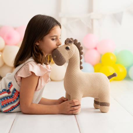 Lot 2 peluches chevaux coton Dark and light brown 3 - vertbaudet enfant 