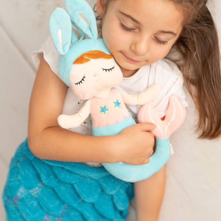 Poupée en tissu enfant sirène lapine Light blue 3 - vertbaudet enfant 