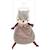 Doudou plat écureuil cherry rayé Mauve 4 - vertbaudet enfant 