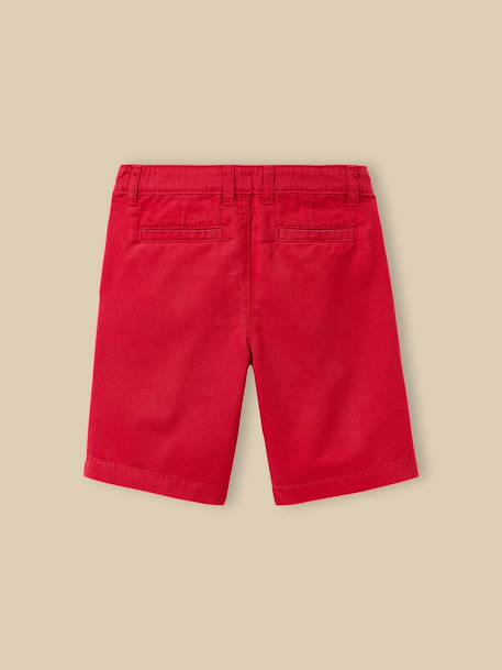 Bermuda chino garçon Bleu froid+Celadon+Ciel+Indigo+Menthe+Rouge+Sun 19 - vertbaudet enfant 