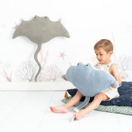 Peluche raie en tissu doux océan Grey 2 - vertbaudet enfant 