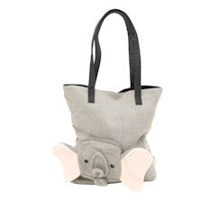 Sac bandoulière éléphant en coton doux  - vertbaudet enfant