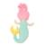 Poupée en tissu enfant sirène lapine pastel Turquoise 2 - vertbaudet enfant 