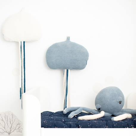 Lot 3 animaux océan pieuvre + méduses Blue and white 2 - vertbaudet enfant 