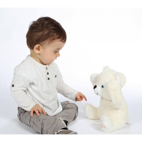 Peluche - peluche interactive mon ourson coucou - 25 cm Blanc 3 - vertbaudet enfant 