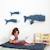 Lot 3 animaux océan béluga + poissons Dark blue 2 - vertbaudet enfant 
