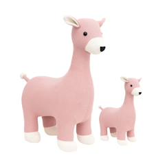 Jouet-Lot 2 peluches cerfs coton