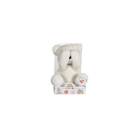 Peluche - peluche interactive mon ourson coucou - 25 cm Blanc 2 - vertbaudet enfant 