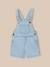 Salopette en denim fille Denim bleach 1 - vertbaudet enfant 