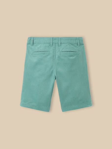 Bermuda chino garçon Bleu froid+Celadon+Ciel+Indigo+Menthe+Rouge+Sun 7 - vertbaudet enfant 
