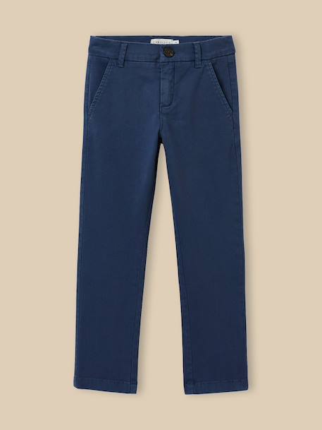 Chino light garçon Celadon+Indigo+Menthe+Orage+Rouge 3 - vertbaudet enfant 