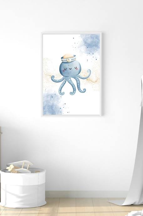 Cadre mural enfant poulpe marin Multi coloured 3 - vertbaudet enfant 