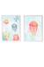 Lot 2 cadres muraux enfant méduse et océan Multi coloured 1 - vertbaudet enfant 