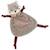 Doudou plat écureuil cherry rayé Mauve 1 - vertbaudet enfant 