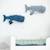 Lot 2 animaux océans en tissu doux Light and dark blue 2 - vertbaudet enfant 