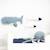 Lot 4 animaux océan pieuvre + béluga + poissons Blue, grey and white 2 - vertbaudet enfant 