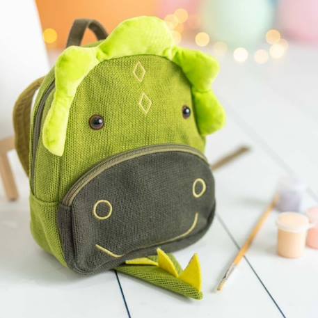 Sac à dos dragon en coton doux Green 3 - vertbaudet enfant 