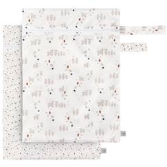 Puériculture-Sac à couches imperméable tiny farmer pois et mouton