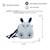 Sac bandoulière ourson en coton doux Blue 6 - vertbaudet enfant 