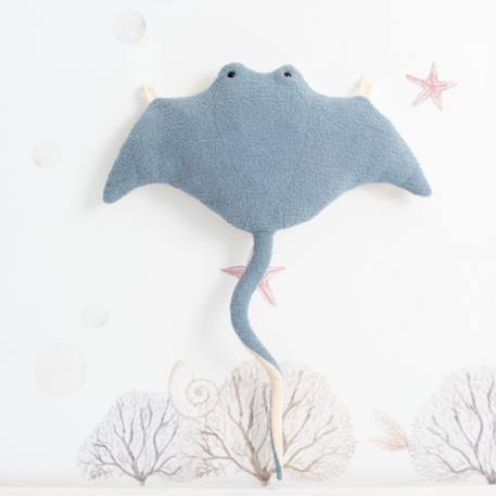 Peluche raie en tissu doux océan Light blue 2 - vertbaudet enfant 