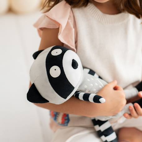 Poupée en tissu enfant raton laveur Grey and black 3 - vertbaudet enfant 