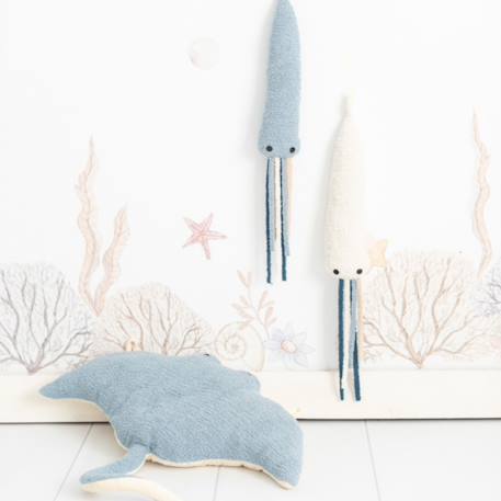 Lot 3 animaux océan raie + mini pulpes Light blue and white 3 - vertbaudet enfant 