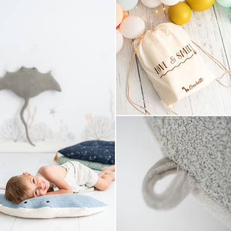 Peluche raie en tissu doux océan Grey 6 - vertbaudet enfant 