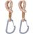 Lot de 2 crochets attaches poussettes Beige 1 - vertbaudet enfant 