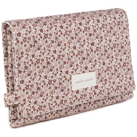 Tapis à langer cherry fleurs Mauve 4 - vertbaudet enfant 