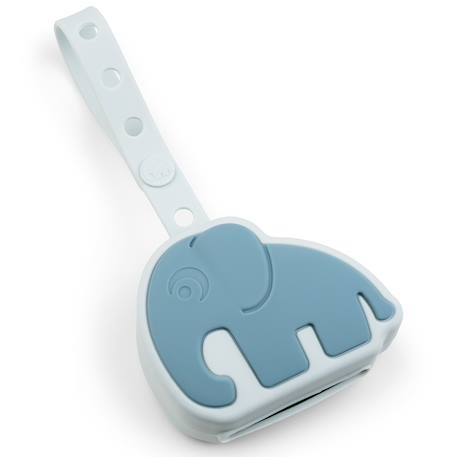 Range sucette en silicone elphee bleu Bleu+Sable+Vert 1 - vertbaudet enfant 